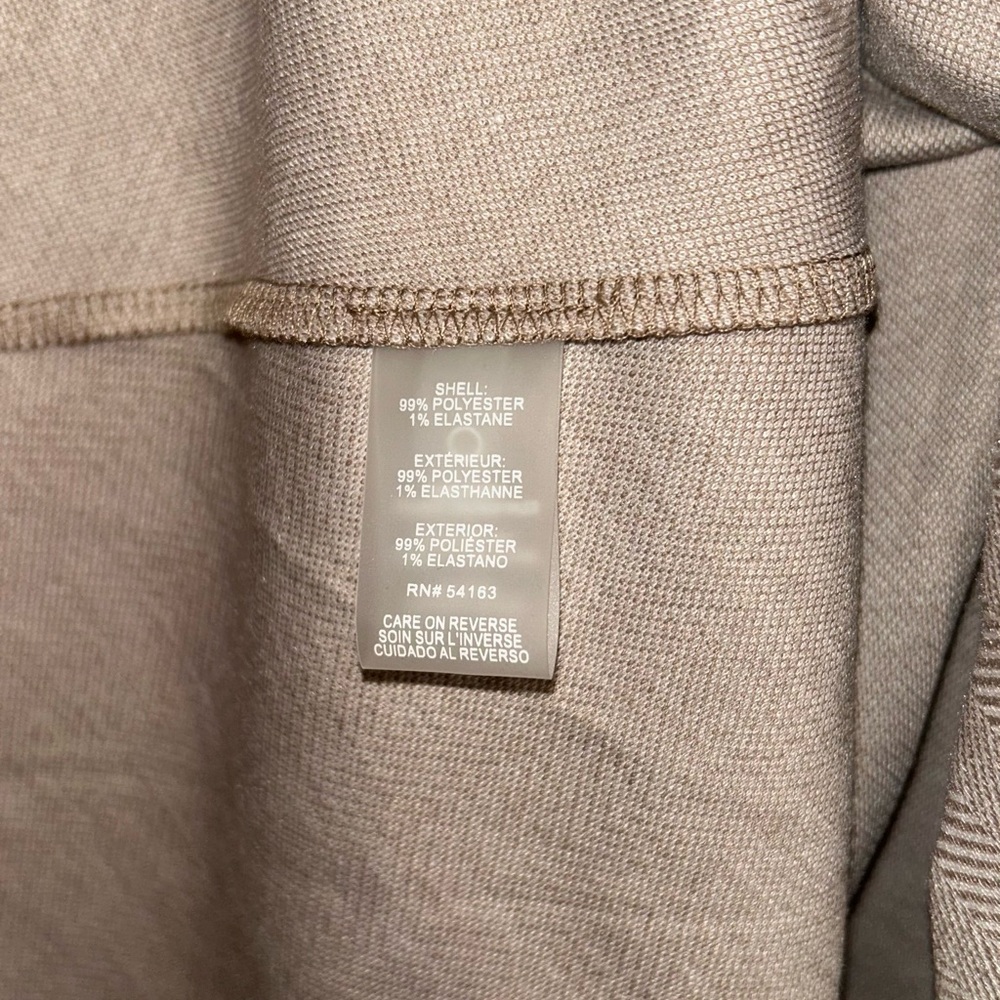 NWT Tommy Hilfiger women’s 14 Light Gray Sleeveless Midi Dress with Brown Belt - Picture 4 of 5